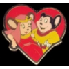 MIGHTY MOUSE AND PEARL PUREHEART HEART PIN