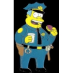 SIMPSONS CHARACTER CHIEF WIGGIM PIN