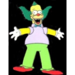 SIMPSONS CHARACTER KRUSTY THE CLOWN PIN