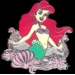 DISNEY PIN PRINCESS ARIEL PIN THE LITTLE MERMAID FLOWING PIN