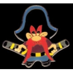 YOSEMITE SAM PIN WITH GUNS COMIC PINS