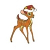 DISNEY PIN BAMBI WITH CHRISTMAS HAT NOEL PIN