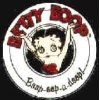 BETTY BOOP GLITTER CIRCLE LIFE BUOY PIN