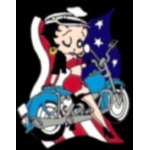 BETTY BOOP MOTORCYCLE PIN