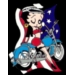 BETTY BOOP MOTORCYCLE PIN