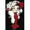 BETTY BOOP MAE WEST GLITTER POSE PIN