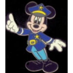DISNEY PINS MICKEY MOUSE POLICE OFFICER PIN