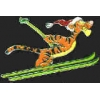 WINNIE THE POOH XMAS TIGGER PIN SKIING DISNEY PIN