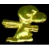 PEANUTS SNOOPY RED BARON GOLD PIN