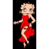 BETTY BOOP RED GOWN BOBBLEHEAD PIN