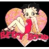 BETTY BOOP SPARKLE HEART PIN