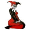 HARLEY QUINN PIN COLOR FIGURE HARLEY QUINN HAT LAPEL PIN