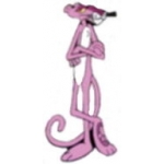 PINK PANTHER PIN STANDING HANGING OUT LARGE PIN