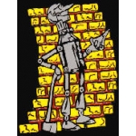 WIZARD OF OZ PINS TIN MAN PIN WITH YELLOW BRICKS 