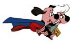 UNDERDOG PIN WITH SWEET POLLY PUREBRED CARTOON PIN