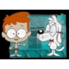 MR PEABODY AND SHERMAN WAY BACK MACHINE CARTOON PIN