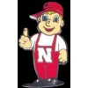 U NEBRASKA CORNHUSKERS HERBIE HUSKER MASCOT PIN UNIVERSITY OF NEBRASKA PIN