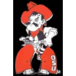 U OKLAHOMA STATE PIN PISTOL PETE MASCOT PIN OKLAHOMA STATE UNIVERSITY PIN