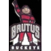 U OHIO STATE BUCKEYES PIN BRUTUS MASCOT PIN OHIO STATE UNIVERSITY PIN