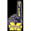 U MICHIGAN WOLVERINES FAN PIN