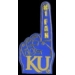 U KANSAS JAYHAWKS FAN PIN