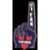 U VIRGINIA CAVALIERS FAN PIN