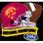 U SOUTHERN CALIFORNIA USC NATIONAL 2004 CHAMP HELMET PIN