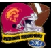 U SOUTHERN CALIFORNIA USC NATIONAL 2004 CHAMP HELMET PIN