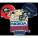 U GEORGIA U WEST VIRGINIA 2006 SUGAR BOWL MATCHUP PIN