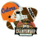 U FLORIDA GATORS 2007 BCS GAME TEAM FAN PIN UNIVERSITY OF FLORIDA PIN