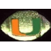 U MIAMI HURRICANES FOOTBALL PIN UNIVERSITY OF MIAMI PIN