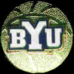 U BRIGHAM YOUNG COUGARS BASKETBALL LOGO PIN