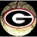 U GEORGIA BULLDOGS BASKETBALL LOGO PIN