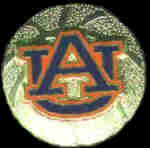 U AUBURN TIGERS BASKETBALL LOGO PIN