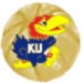 U KANSAS JAYHAWKS BASKETBALL LOGO PIN