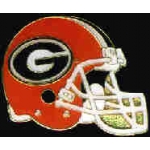 U GEORGIA BULLDOGS FOOTBALL HELMET PIN