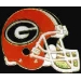 U GEORGIA BULLDOGS FOOTBALL HELMET PIN