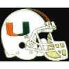 U MIAMI HURRICANES FOOTBALL HELMET PIN