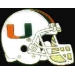 U MIAMI HURRICANES FOOTBALL HELMET PIN