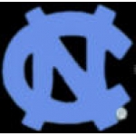 U NORTH CAROLINA TAR HEELS PIN PRIMARY LOGO UNIVERSITY OF NORTH CAROLINA PIN