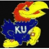 U KANSAS JAYHAWKS PRIMARY LOGO PIN