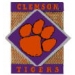 U CLEMSON TIGERS PIN DIAMOND SQUARE CLEMSON UNIVERSITY PIN