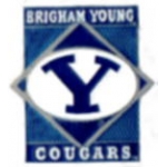 U BYU COUGARS DIAMOND PIN BRIGHAM YOUNG UNIVERSITY PINS