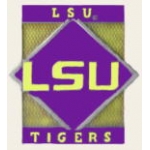 U LOUISIANA STATE LSU TIGERS PIN DIAMOND SQUARE LOUISIANA STATE UNIVERSITY PIN