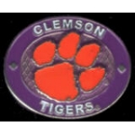 U CLEMSON TIGERS PIN WINNING OVAL CLEMSON UNIVERSITY PIN