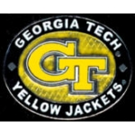 U GEORGIA TECH YELLOW JACKETS PIN WINNING OVAL GEORGIA INSTITUTE OF TECHNOLOGY PIN