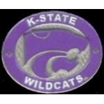 U KANSAS STATE WILDCATS PIN WINNING OVAL KANSAS STATE UNIVERSITY PIN