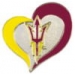 U ARIZONA STATE SUN DEVILS PIN ASU SWIRL HEART PIN ARIZONA STATE UNIVERSITY PIN