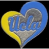 U CALIFORNIA UCLA PIN BRUINS SWIRL HEART PIN UNIVERSITY OF CALIFORNIA LOS ANGELES PIN