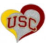 U SOUTHERN CALIFORNIA PIN SWIRL HEART TROJANS USC PIN UNIVERSITY OF SOUTHERN CALIFORNIA  PIN